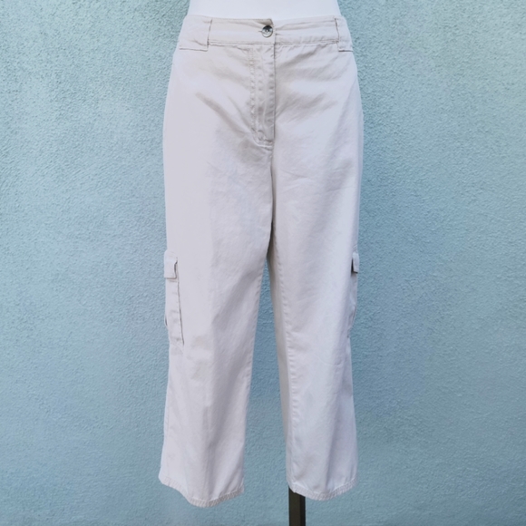 J Jill Petite Cargo Crop Pants - Picture 2 of 8